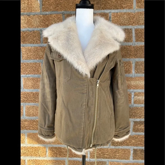 Unif fur utility coat sz xtra small Unif Unif Unif Unif Unif Unif Unif Unif Unif - Picture 1 of 14